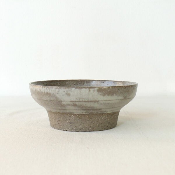 (small) Hand-Thrown Footed Mini Bowl – Wabi-Sabi Stoneware Vessel