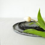 hand-built-black-clay-plate-wabi-sabi-berlin-pottery