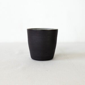 handmade-charcoal-ceramic-cup-japanese-minimalist-tapered-tumbler-berlin
