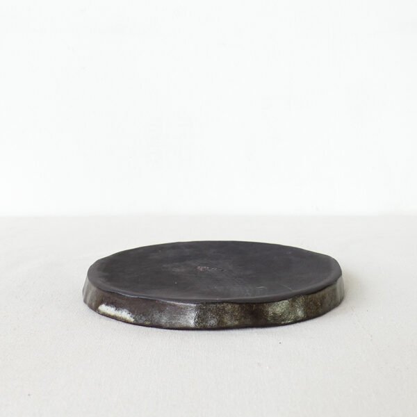 handmade organic edge ceramic plate berlin stoneware