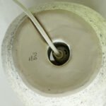 handmade sculptural raw ceramic lamp white textured Stoneware berlin