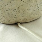 handmade sculptural raw ceramic lamp white textured Stoneware berlin