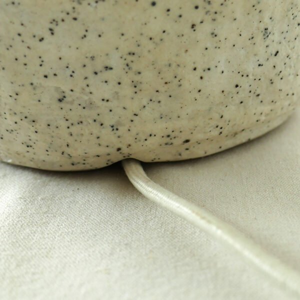handmade sculptural raw ceramic lamp white textured Stoneware berlin