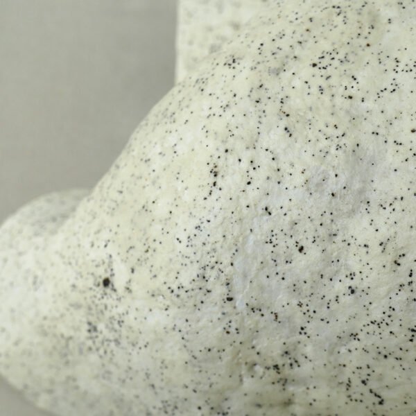 handmade sculptural raw ceramic lamp white textured Stoneware berlin