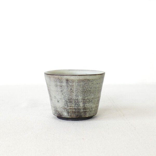 (small) Hand-Thrown Charcoal Espresso/Tea Cup – Minimalist Industrial Tumbler