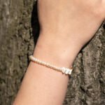 kure porcelain pearl bracelet gold vermeil handmade