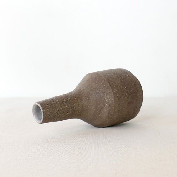 minimalist grey bud vase handmade pottery berlin