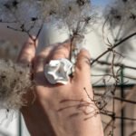 oculus sculptural ring glossy porcelain gold vermeil