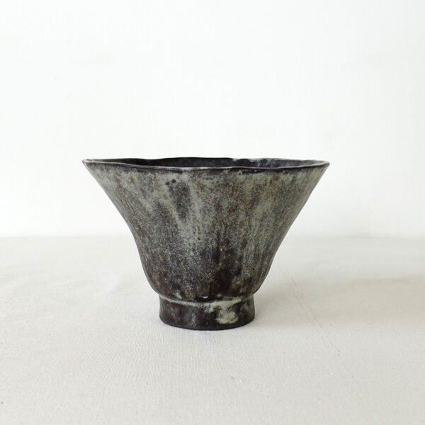 Hand-Built High-Footed Wabi-Sabi Ritual Bowl