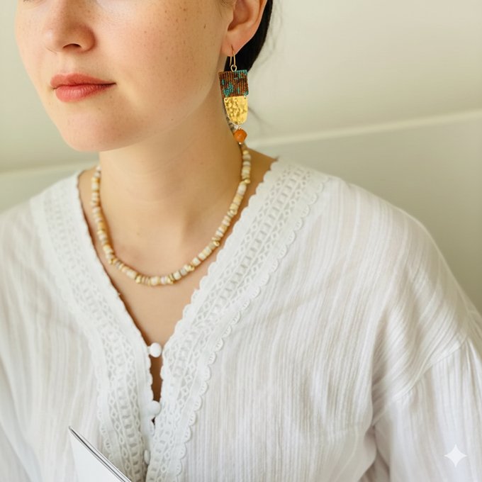 Boho-sead-bead-earring_brass_model_5 1