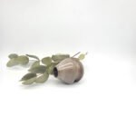 Handcrafted grey stoneware matcha whisk holder