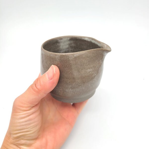 (Terra B) Handcrafted Grey Stoneware Cream Pitcher / Milk Jug
