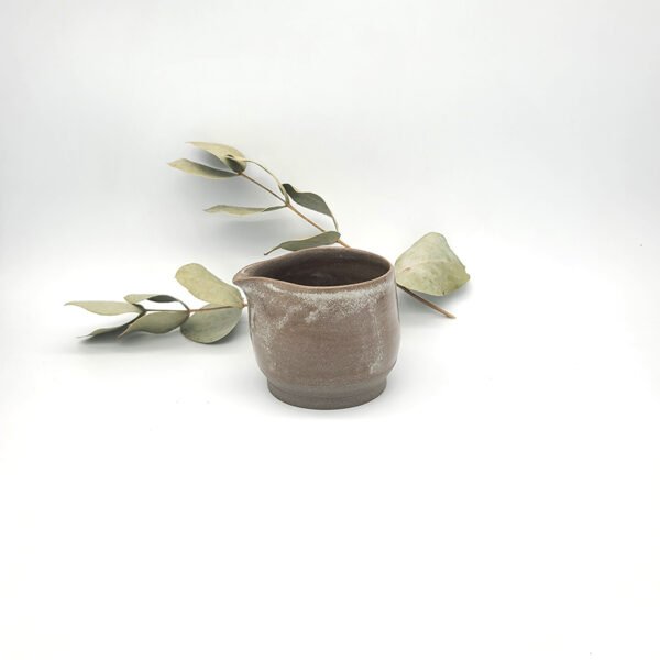 (Terra B) Handcrafted Grey Stoneware Cream Pitcher / Milk Jug